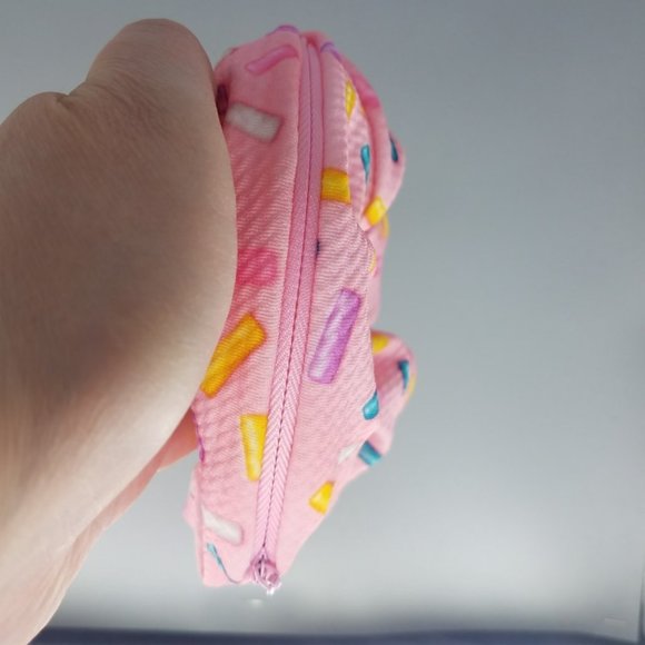 SPRINKLES Secret Pouch Stash Zipper Pocket Scrunch - Picture 3 of 5